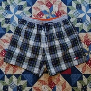 Tommy Hilfiger Plaid Swim Trunks